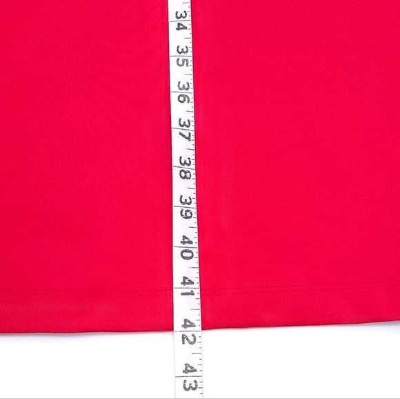 NWT $348 Chloe Kristyn Ponte Knit Bianca Red Dress Stretchy Women Size 2X - Picture 9 of 9